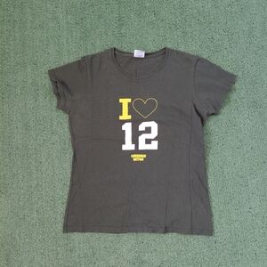 Womens Green Bay Packers I Love #12 Aaron Rodgers T Shirt Size Medium